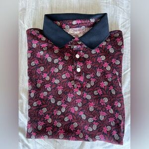 Bonobos Pink Pineapple Polo Shirt